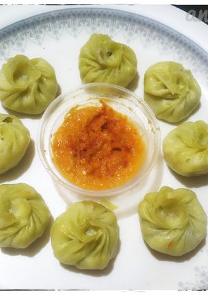 A picture of Veg momos.