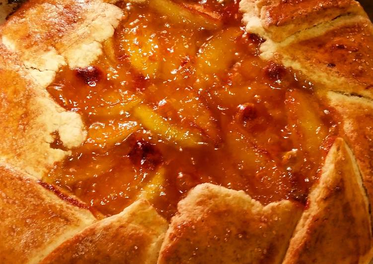 Easiest Way to Prepare Quick Rustic apricot-glazed pear galette