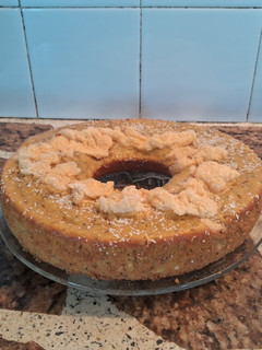 Una foto de Budín de zanahoria con tropezones de merengue