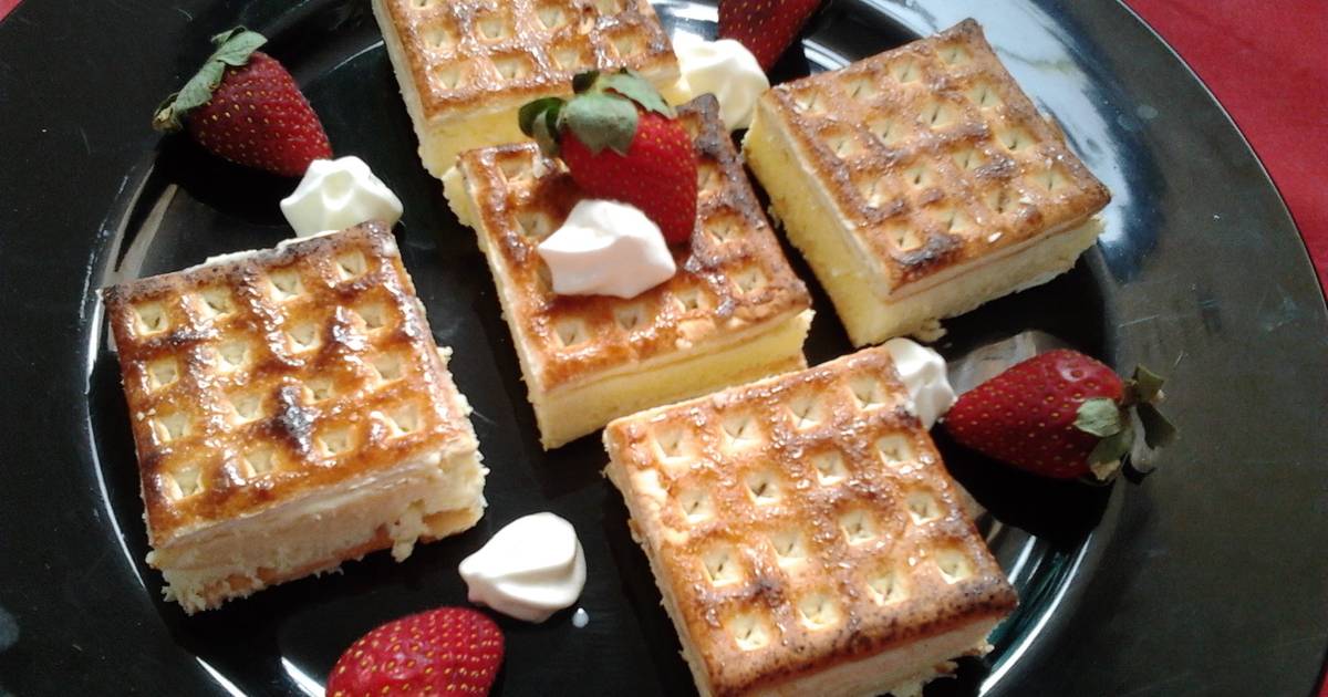 Ladybirds Lattice Cheese Cake Slice . Recipe by ladybird Cookpad