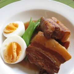 A picture of Amazing Yuzu Aroma! Stewed Pork Chunks with Yuzu Tea.