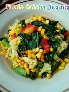 Foto resep Tumis Caisim Jagung