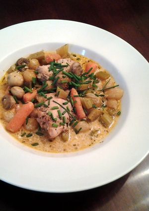 A picture of White Coq au Vin.