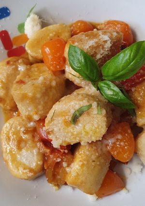A picture of Gnocchi, when you are nostalgic for Italian summer nights.