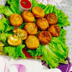 A picture of Veg Chinese bread balls.