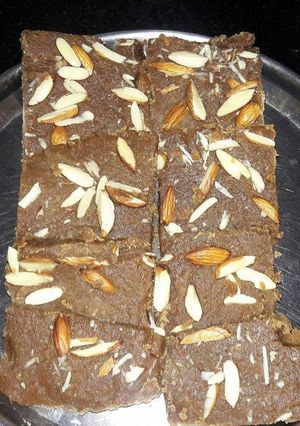 A picture of Wheat flour barfi.