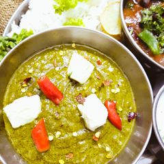 A picture of Palak Paneer.