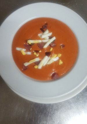 Una foto de Salmorejo