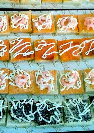 A picture of Seafood Canapés.
