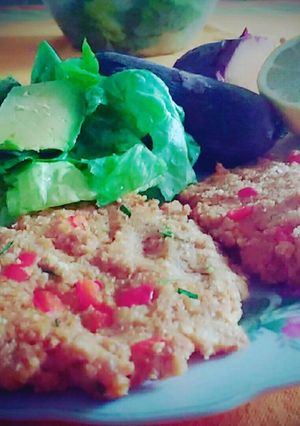 Una foto de Hamburguesas de soja acaramelada