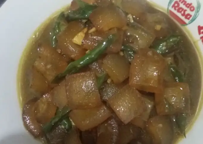 Oseng Kikil Cabe Ijo