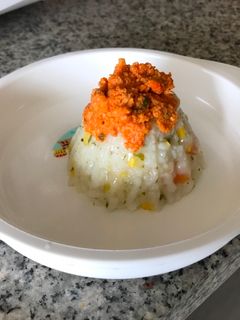 Foto resep Mpasi Nasi tim sayur ayam bolognaise 10 m