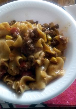 A picture of mexican pasta.