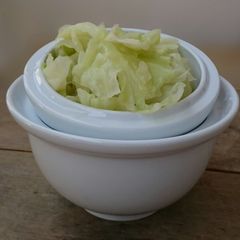 A picture of Cabbage With Garlic Stir Fry.