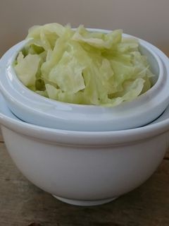 A picture of Cabbage With Garlic Stir Fry.