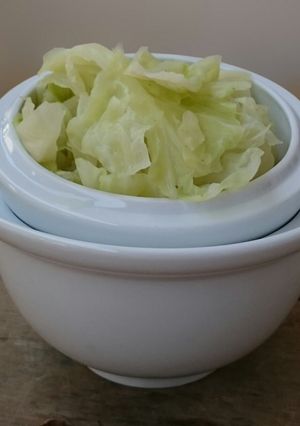 A picture of Cabbage With Garlic Stir Fry.