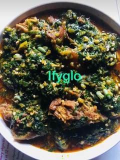 A picture of Okro soup.