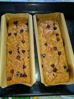 Una foto de Budín de banana y chips de chocolate