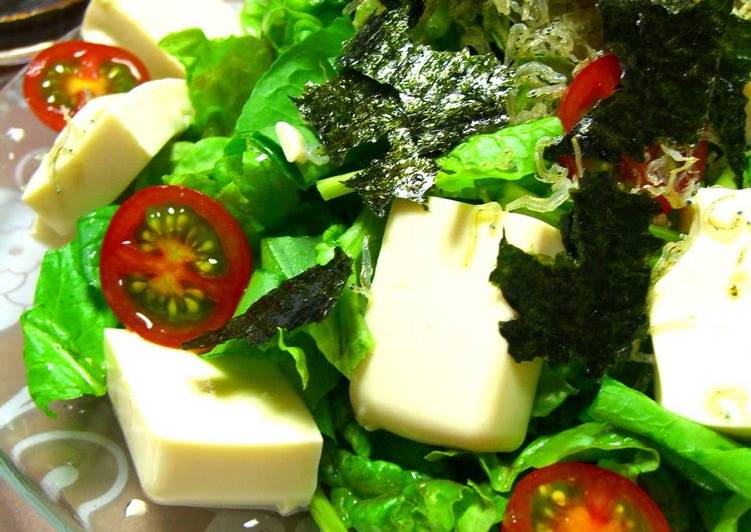 Step-by-Step Guide to Make Super Quick Homemade Tofu and Crispy Jako Fish Salad