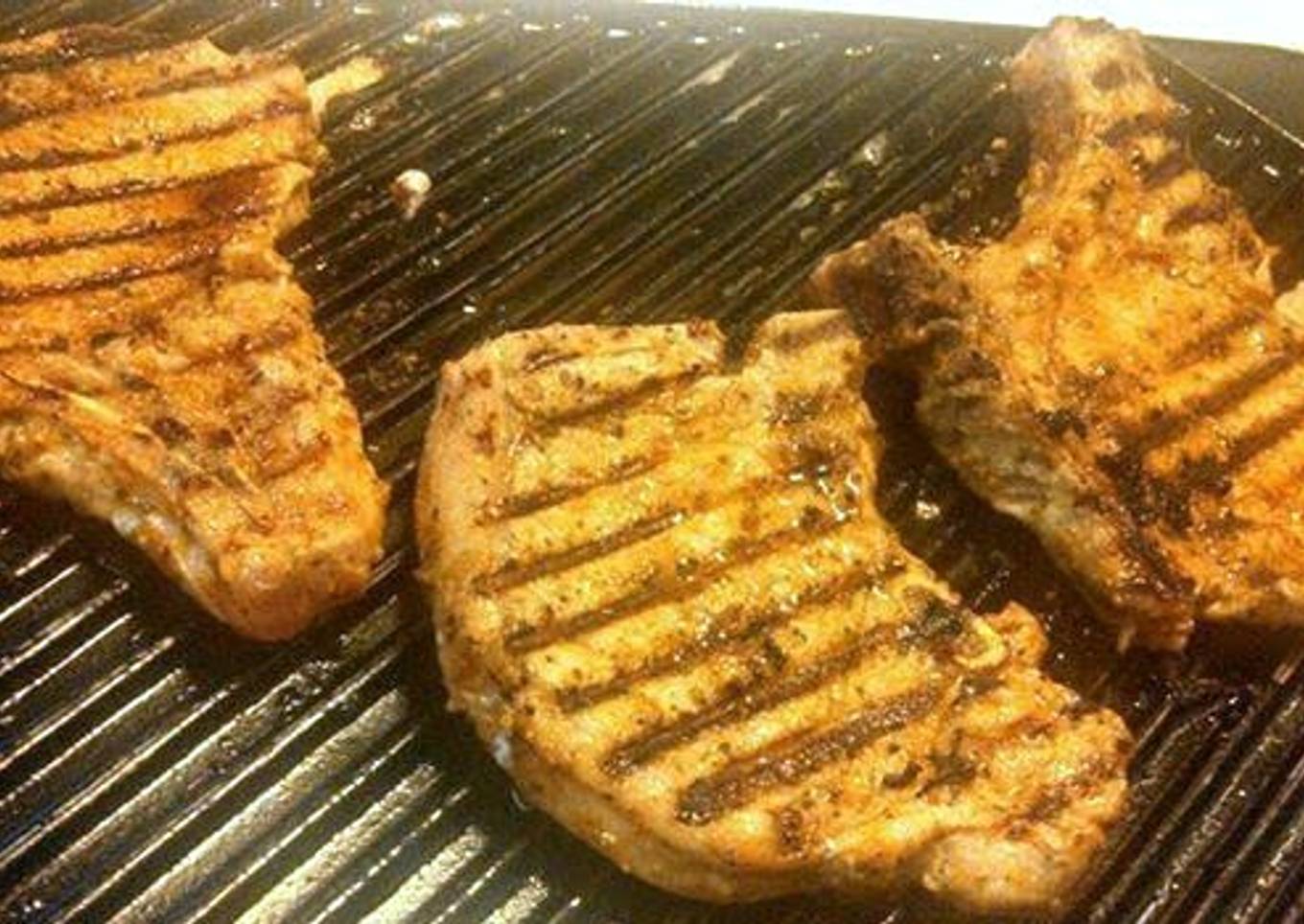 Bourbon Glazed Pork Chops