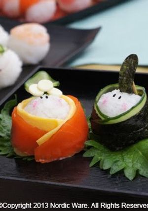 A picture of For Hinamatsuri (Doll Festival): Perfectly Round Temari Sushi #1.