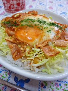 A picture of Easy Ketchup and Egg Rice Bowl.