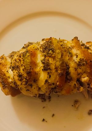 Una foto de Pollo Caprese
