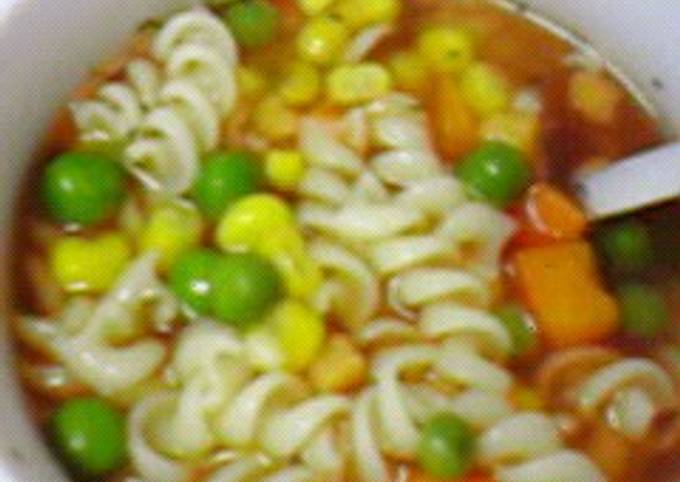 Consomme Soup with Macaroni recipe main photo