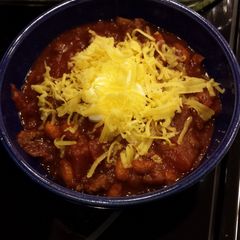 A picture of JRs Easy crockpot chili.