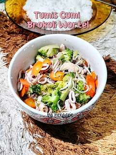 Foto resep 220. Tumis Cumi Brokoli Wortel