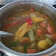 Sancocho de gallina criolla o de campo y su huevada