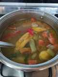 Sancocho de gallina criolla o de campo y su huevada