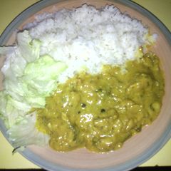 A picture of Curried Fish (Jamaican style).