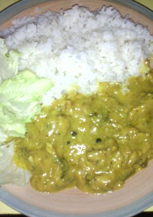 A picture of Curried Fish (Jamaican style).