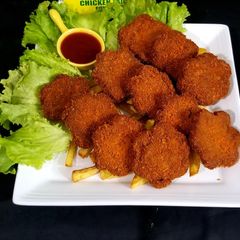 Flower shaped nuggets A picture of Flower shaped nuggets.