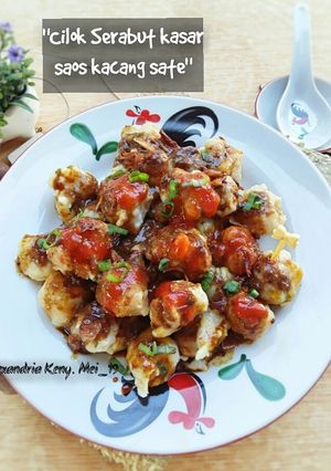 Foto resep Cilok Serabut Kasar Bumbu Kacang Sate