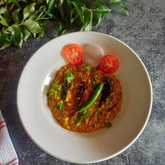 A picture of Dahi TikhariSpicy Yogurt Curry.
