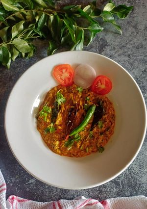 A picture of Dahi TikhariSpicy Yogurt Curry.