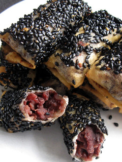 A picture of Sweet Azuki & Sesame Seeds Spring Rolls.