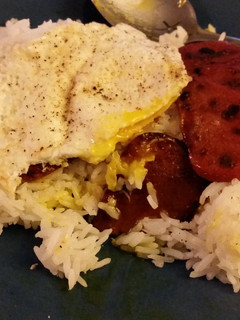 A picture of Spam and eggs.