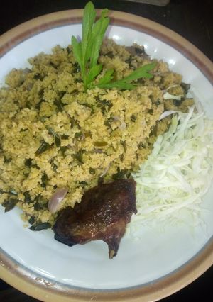 A picture of Moringa couscous.