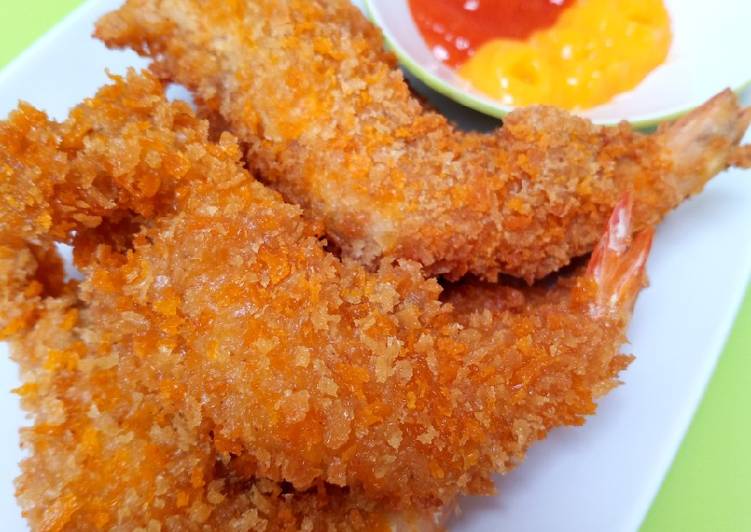 Cara Gampang Menyiapkan Udang Goreng Katsu Anti Gagal