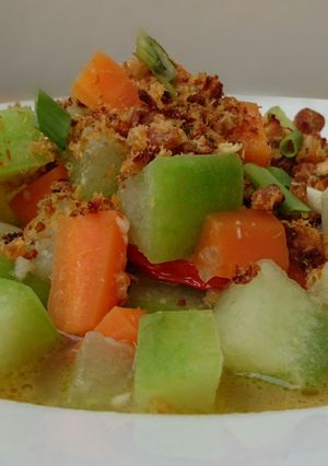 A picture of Hairy Gourd With Dried Shrimp.