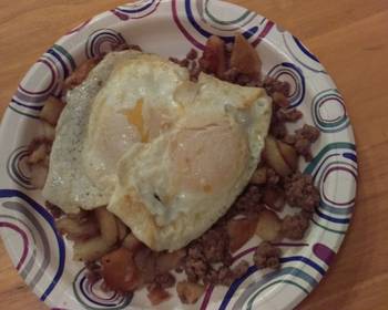 Fresh, Making Recipe Ground beef Potatoes and Eggs Delicious Simple