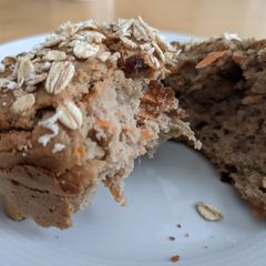 A picture of GF Apple, Carrot, Walnut & Date Muffins.
