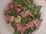 Una foto de poroto verde al horno