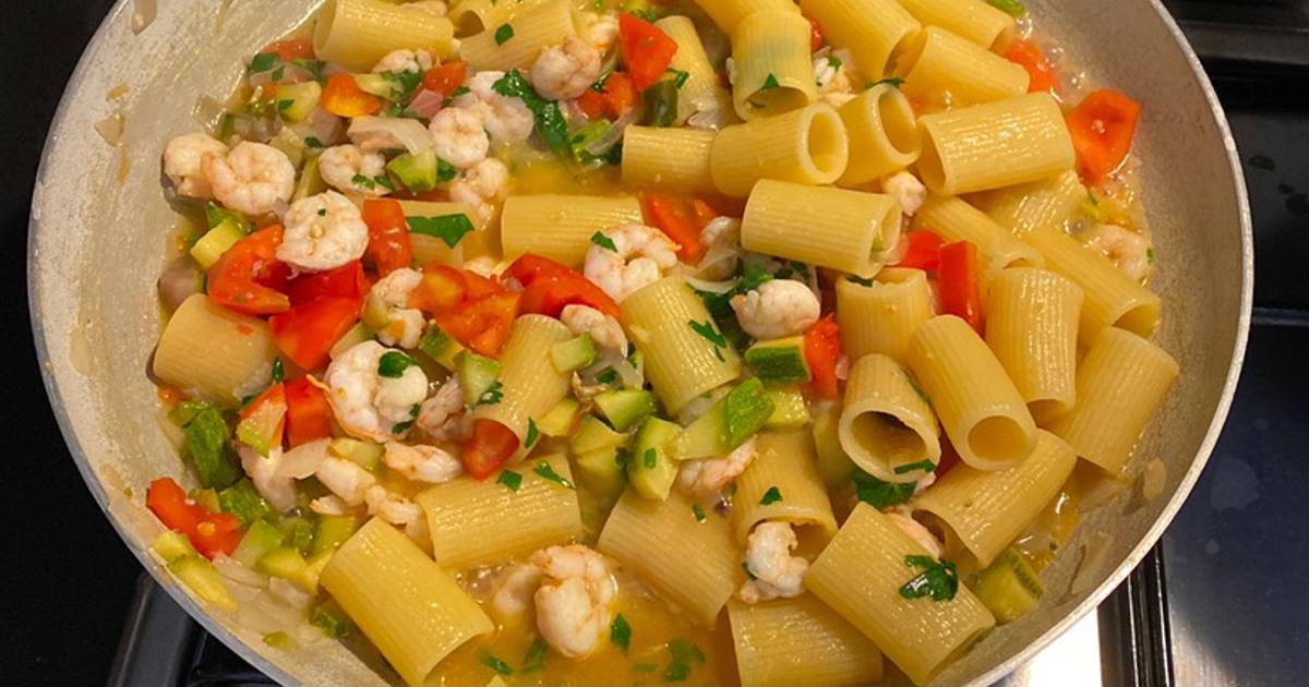 Ricetta Mezze maniche zucchine e gamberi bianchi di Carlo the Doctor