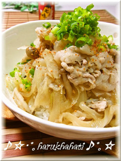 A picture of Burdock & Pork Miso Rice Bowl.