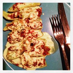 A picture of Spicy Stuffed Peppers.