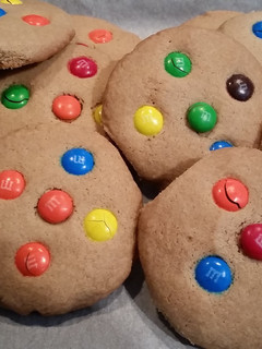A picture of M&M Cookies.